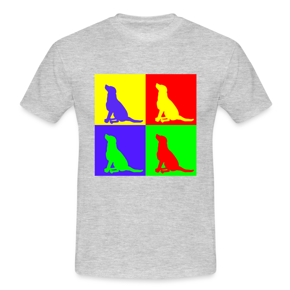 Männer T-Shirt funny colors - Grau meliert