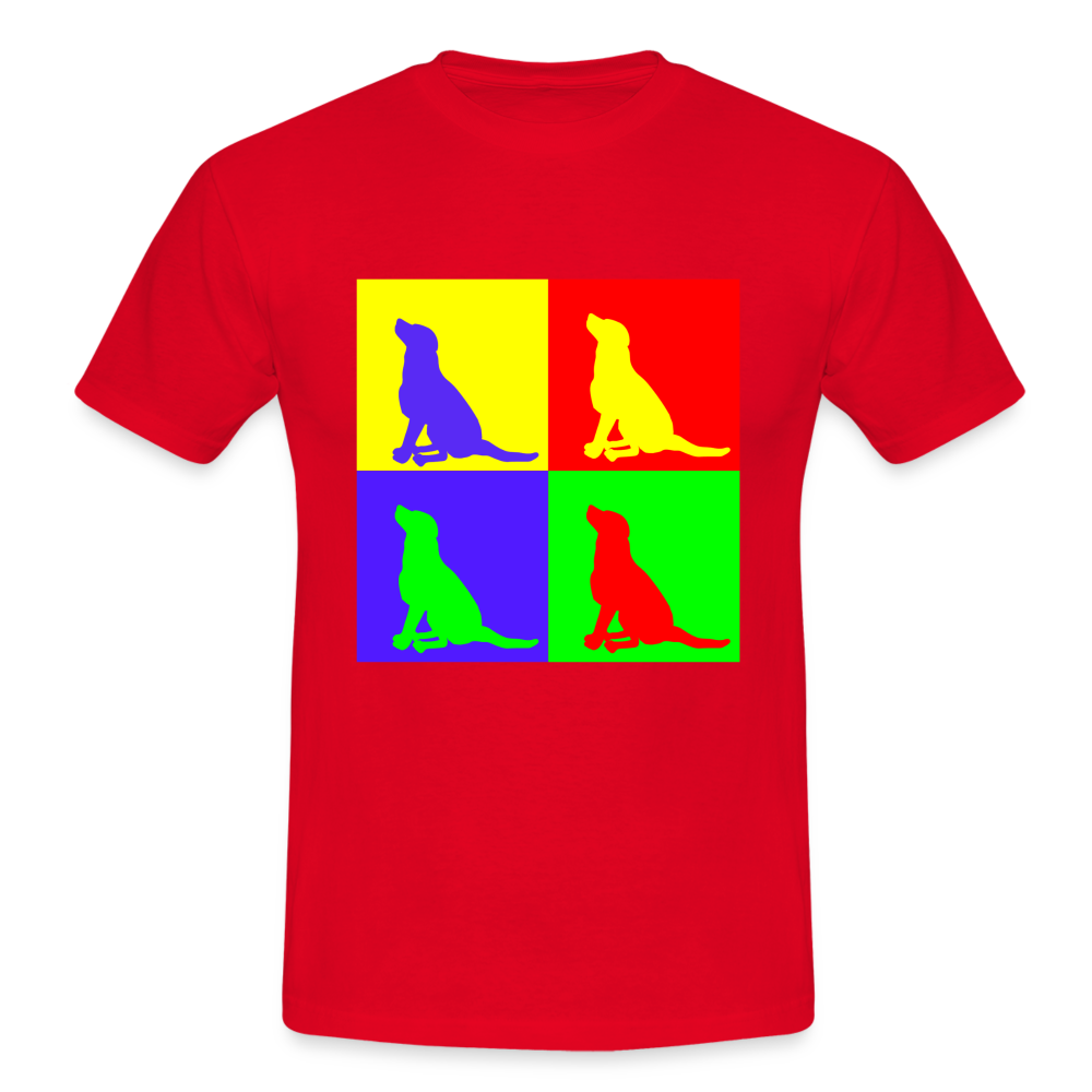 Männer T-Shirt funny colors - Rot