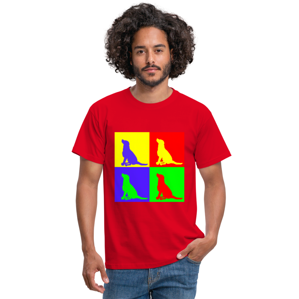 Männer T-Shirt funny colors - Rot