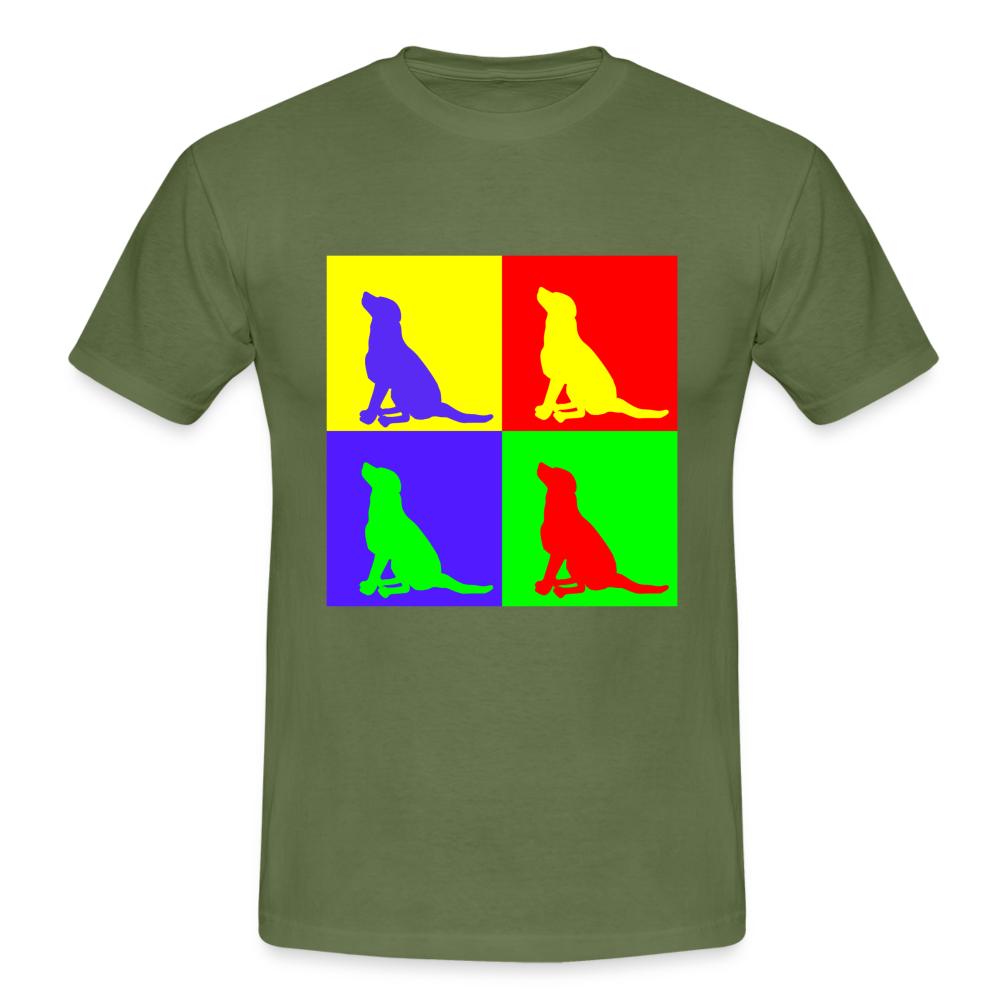 Männer T-Shirt funny colors - Militärgrün