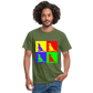 Männer T-Shirt funny colors - Militärgrün
