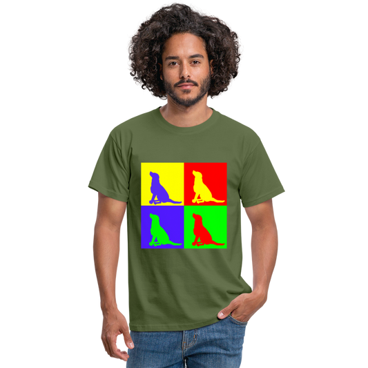 Männer T-Shirt funny colors - Militärgrün