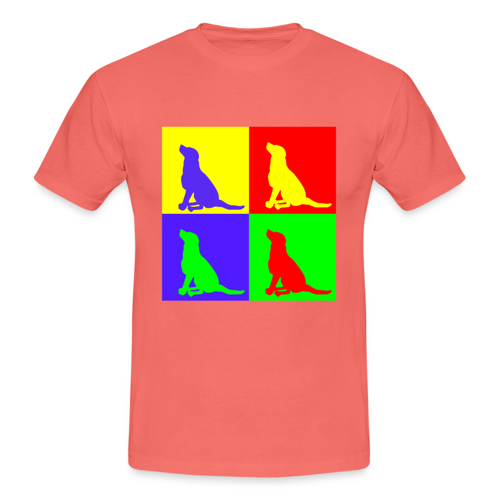 Männer T-Shirt funny colors - Koralle