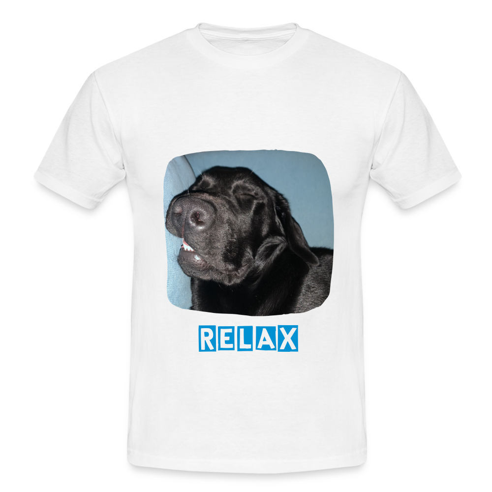 Männer T-Shirt Hunde - Imkes Welt Relax - Weiß