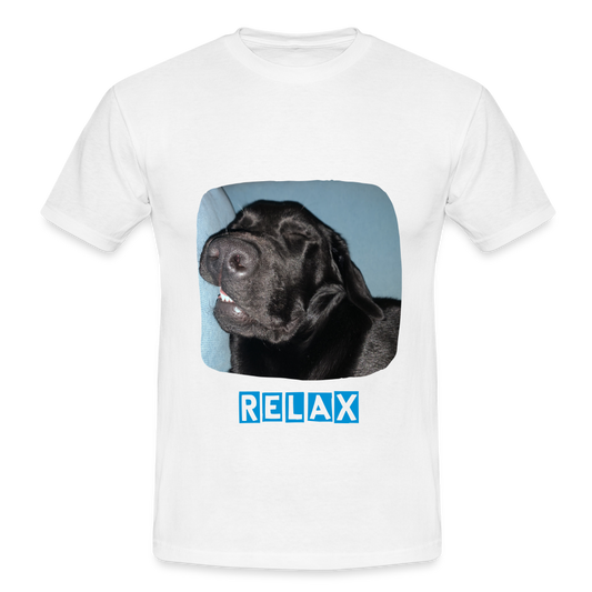 Männer T-Shirt Hunde - Imkes Welt Relax - Weiß