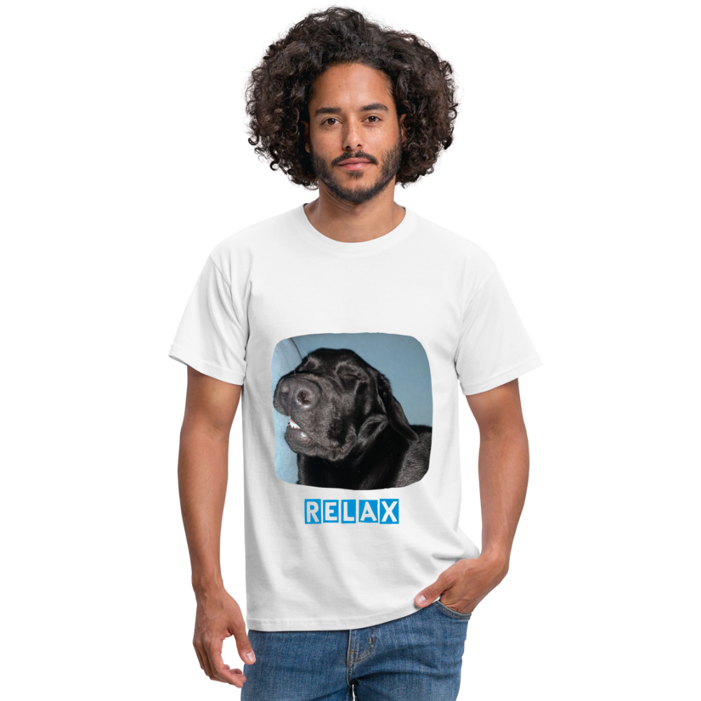 Männer T-Shirt Hunde - Imkes Welt Relax - Weiß