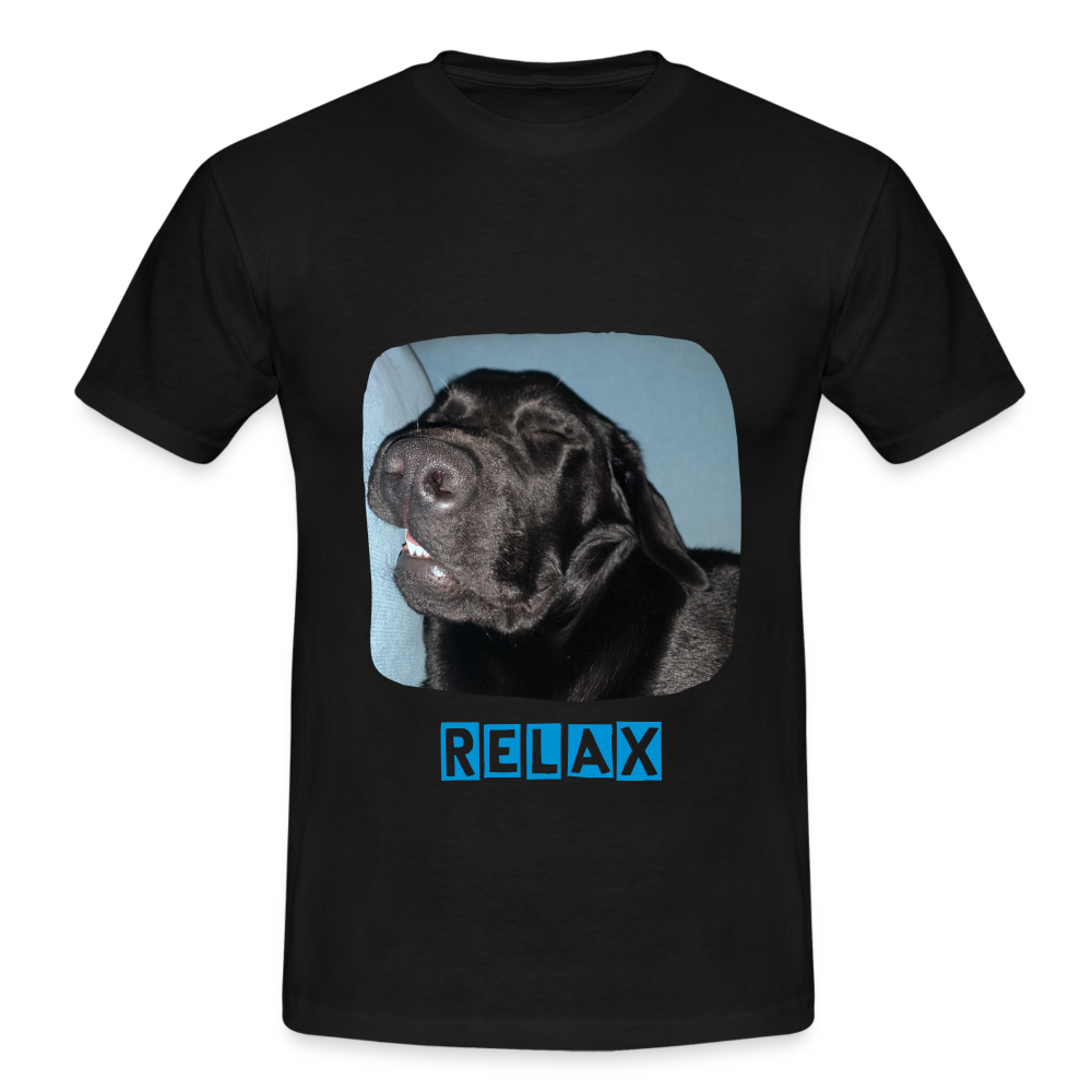 Männer T-Shirt Hunde - Imkes Welt Relax - Schwarz