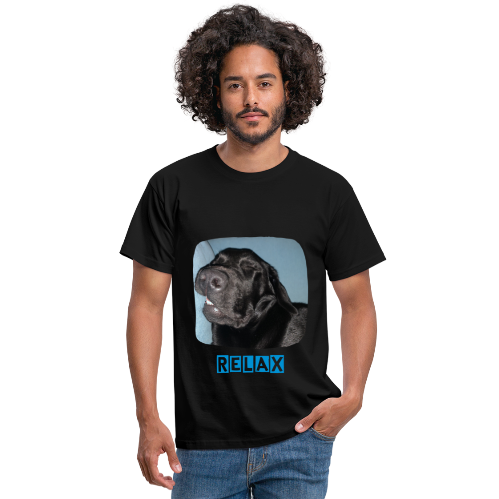 Männer T-Shirt Hunde - Imkes Welt Relax - Schwarz