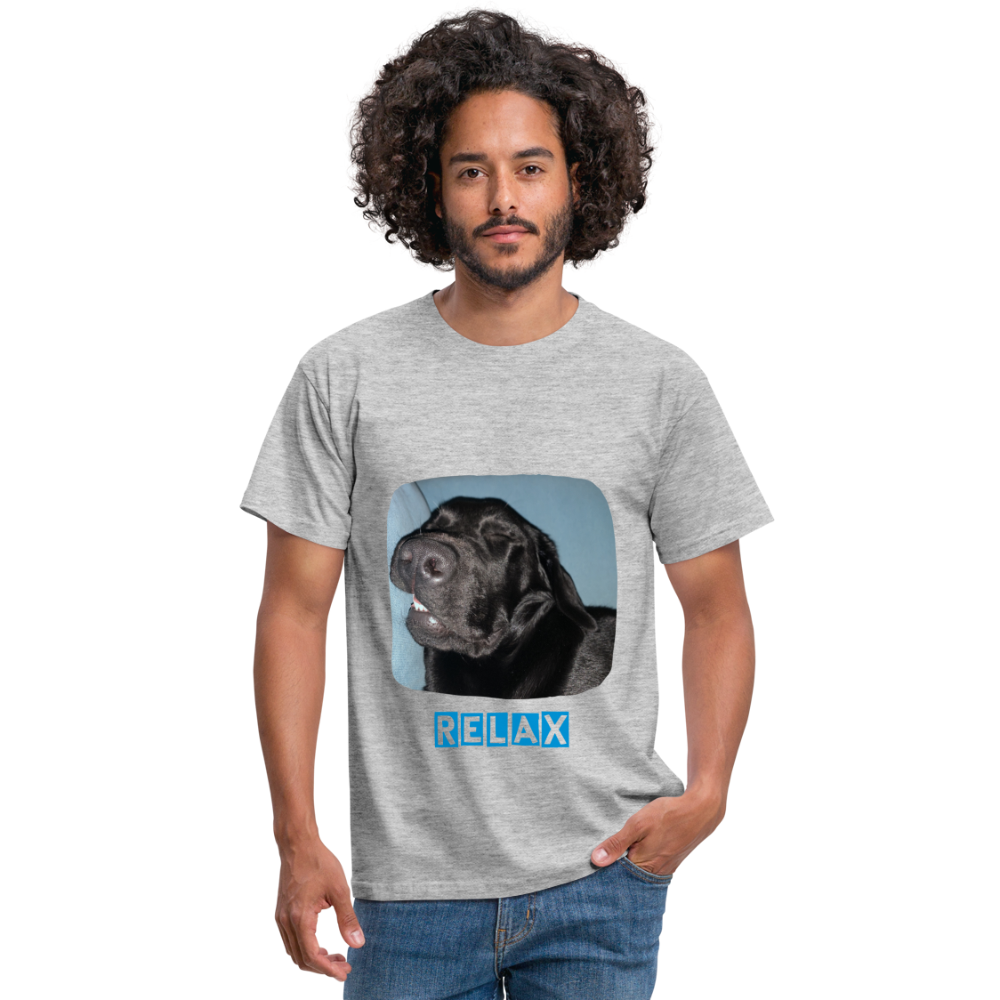 Männer T-Shirt Hunde - Imkes Welt Relax - Grau meliert