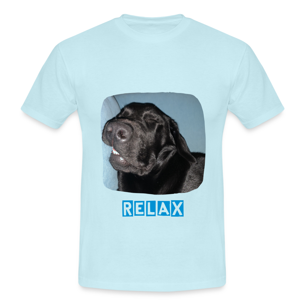 Männer T-Shirt Hunde - Imkes Welt Relax - Sky