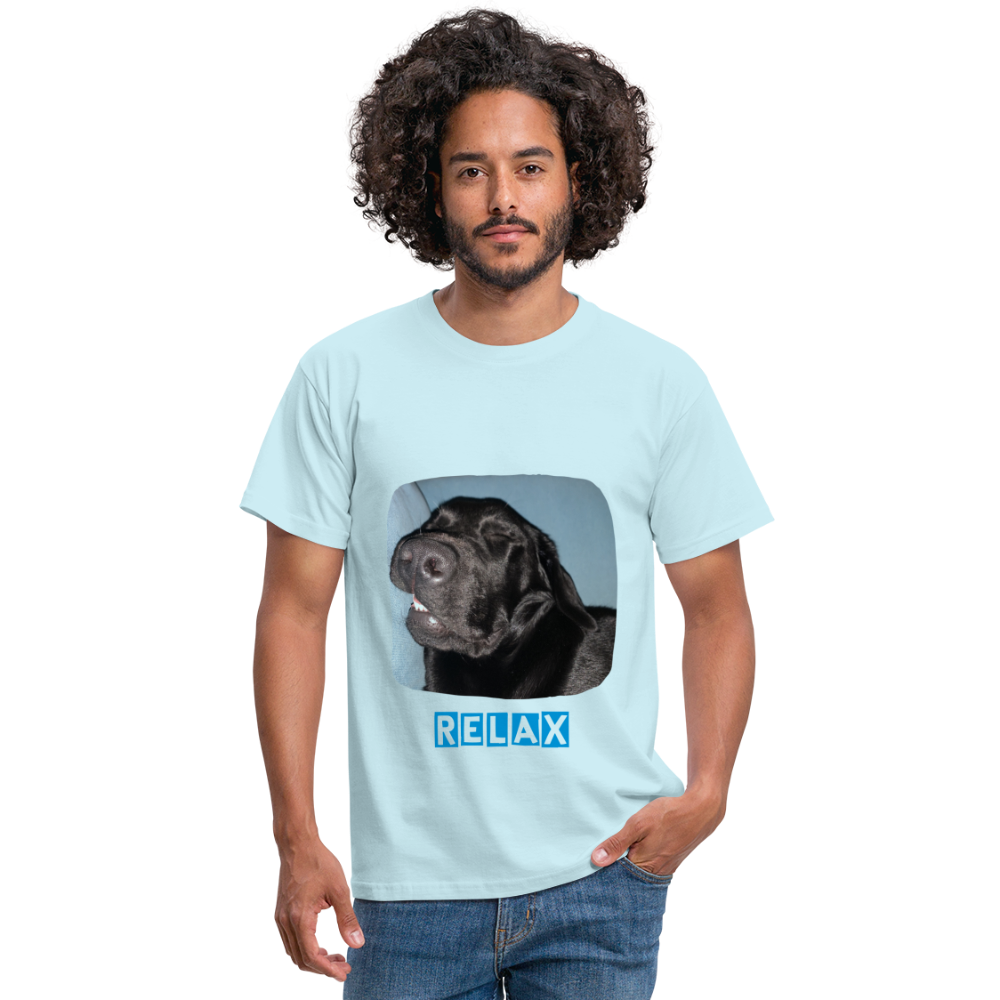 Männer T-Shirt Hunde - Imkes Welt Relax - Sky