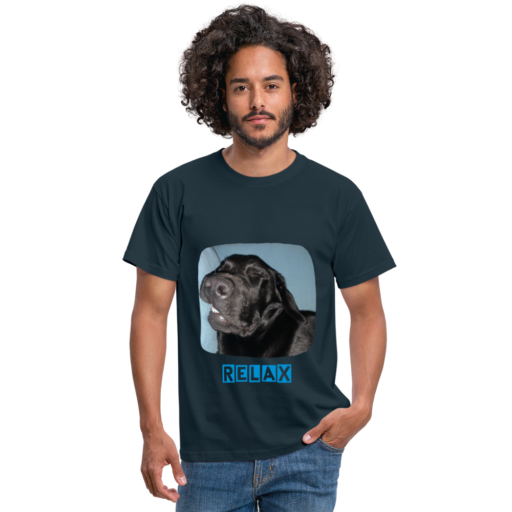 Männer T-Shirt Hunde - Imkes Welt Relax - Navy