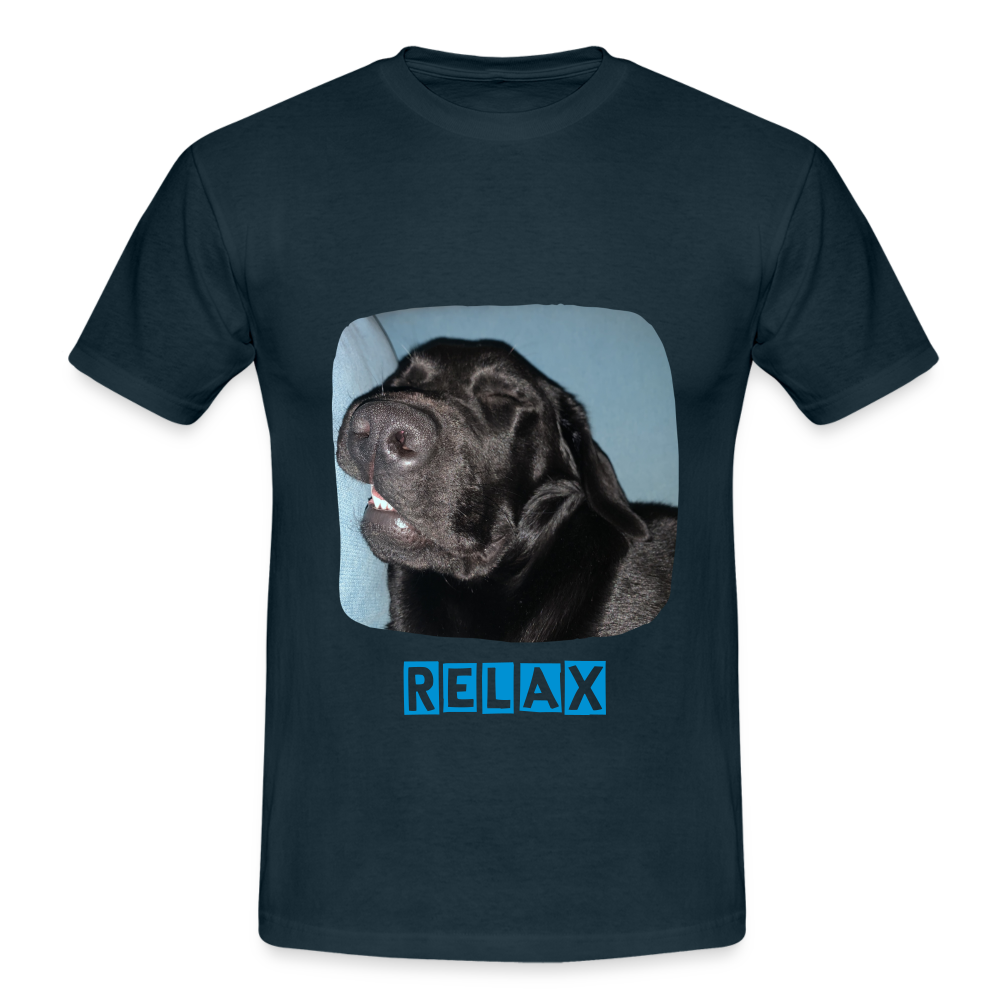 Männer T-Shirt Hunde - Imkes Welt Relax - Navy