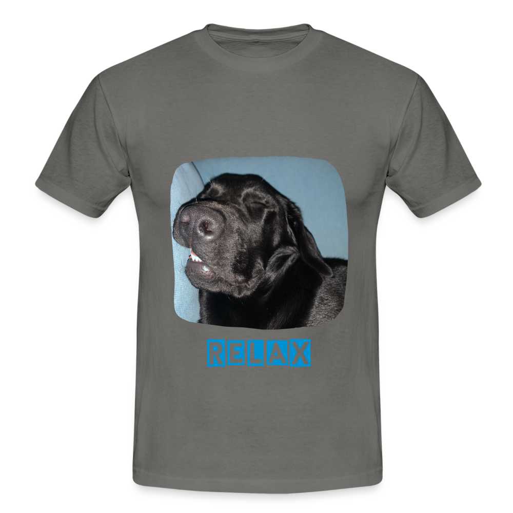 Männer T-Shirt Hunde - Imkes Welt Relax - Graphit