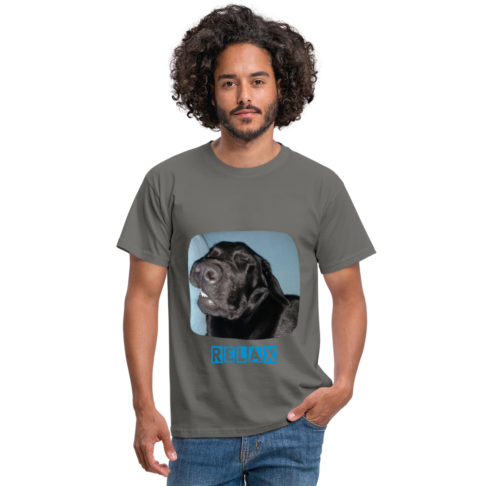 Männer T-Shirt Hunde - Imkes Welt Relax - Graphit