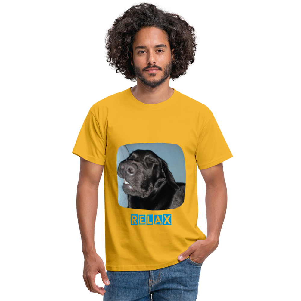Männer T-Shirt Hunde - Imkes Welt Relax - Gelb